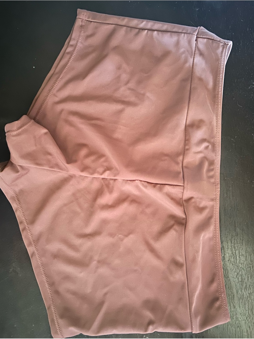 High-Waist Mauve Women Swim Shorts - Picture 2 of 2